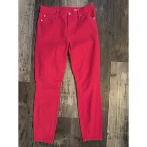 Gap Womens Pink Skinny Jeans Size 27 High Rise Stretch Denim Pants